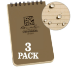Veekindlate märkmikute komplekt 7,7x12,7cm - 3tk